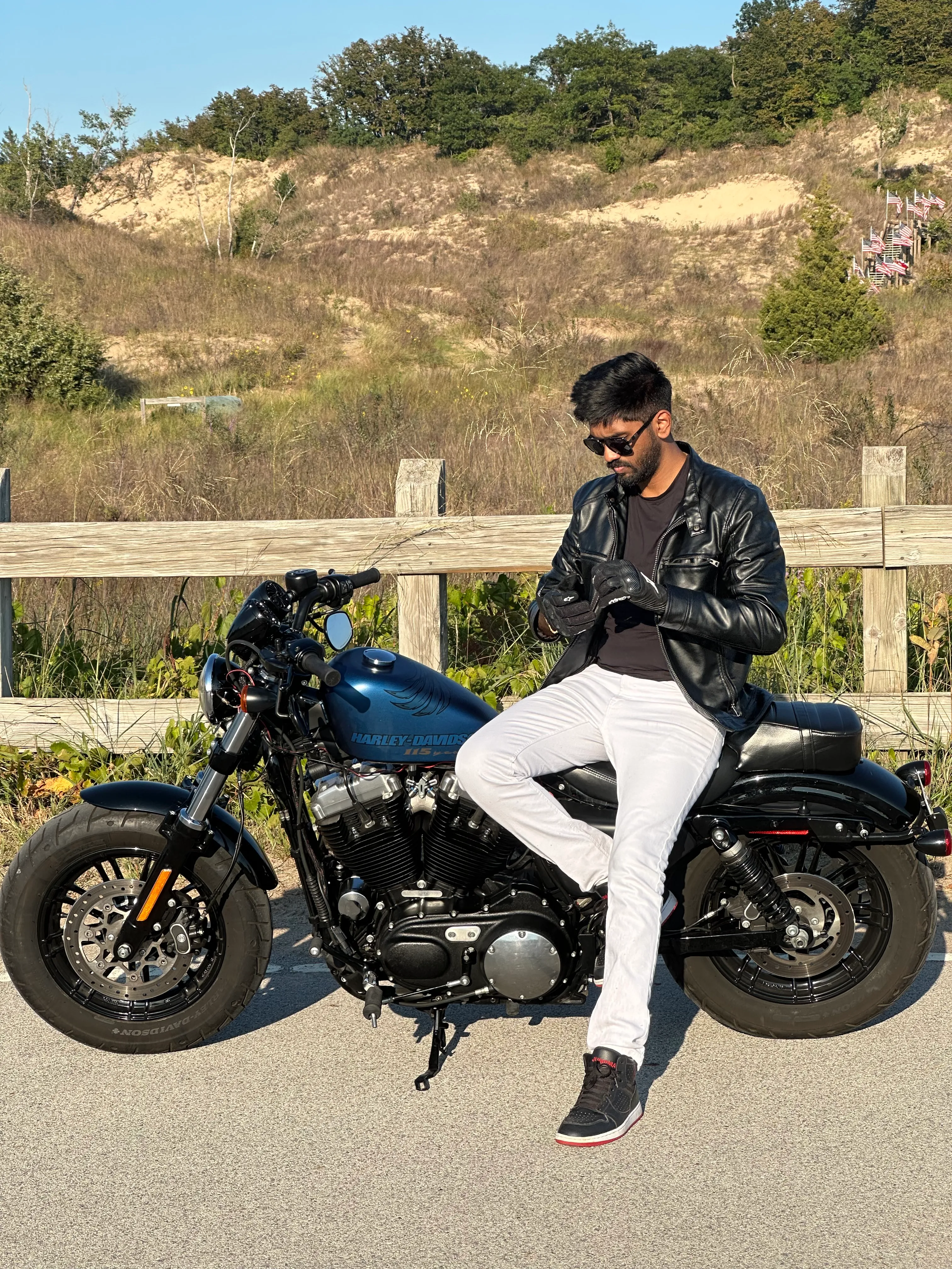 On two wheels